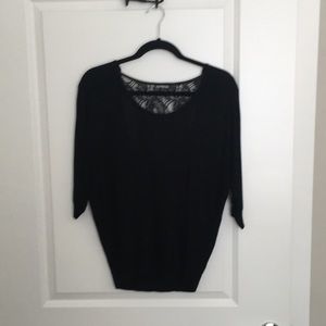 Express black blouse with lace